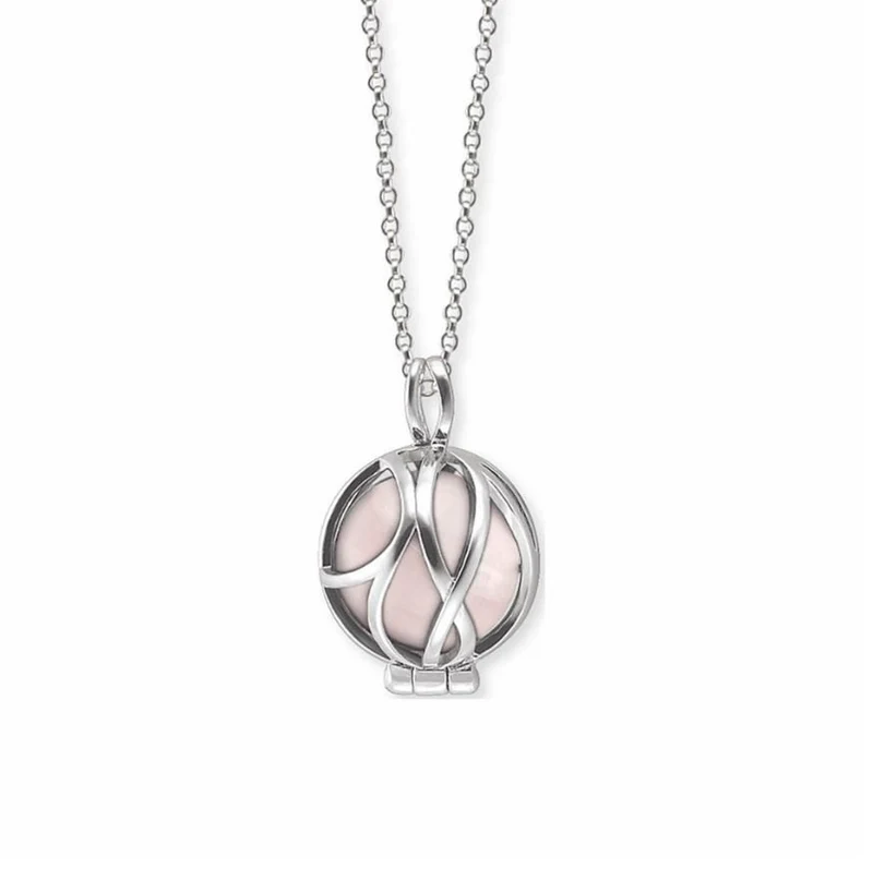 Engelsrufer Damen Halskette mit Klangkugel Anhänger Rosa ERN-HEALPARA-RQ-XS-R