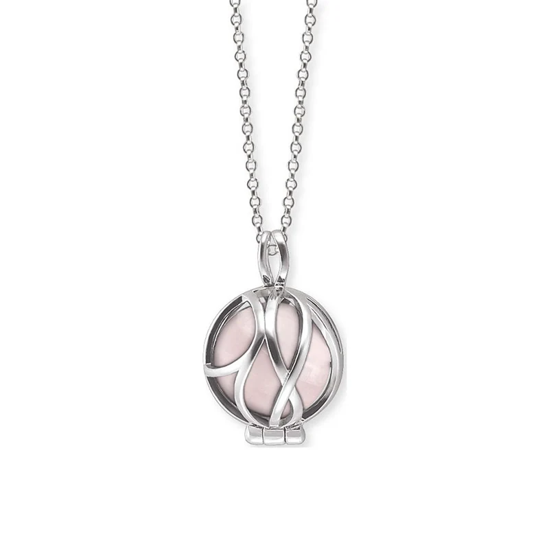 Engelsrufer Damen Halskette mit Klangkugel Anhänger Rosa ERN-HEALPARA-RQ-XS-R