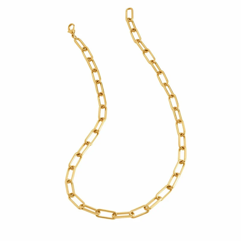 Boccia Titan Damen Gliederhalskette 42cm Gold 08059-02