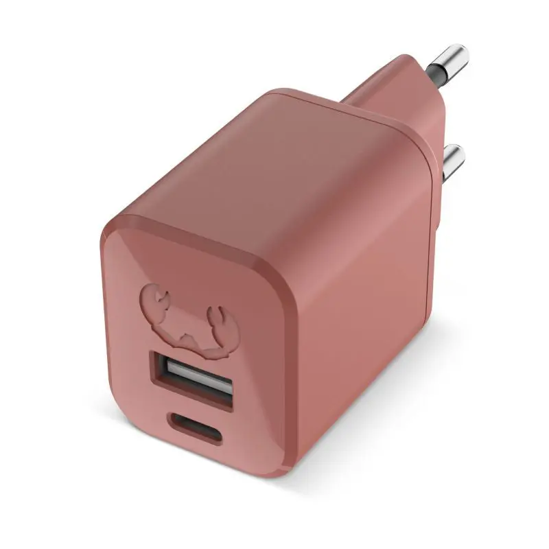 30W Mini Ladestecker für USB-C und USB-A - Hellrot