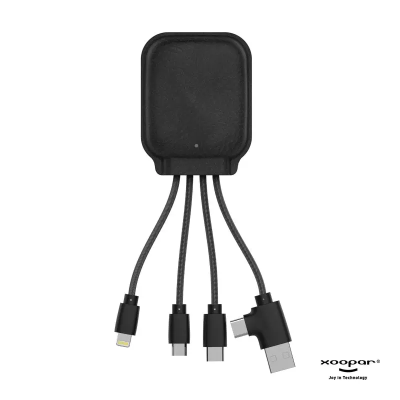Xoopar Iné Gamma Ladekabel mit NFC & 3000mAh Powerbank - Schwarz