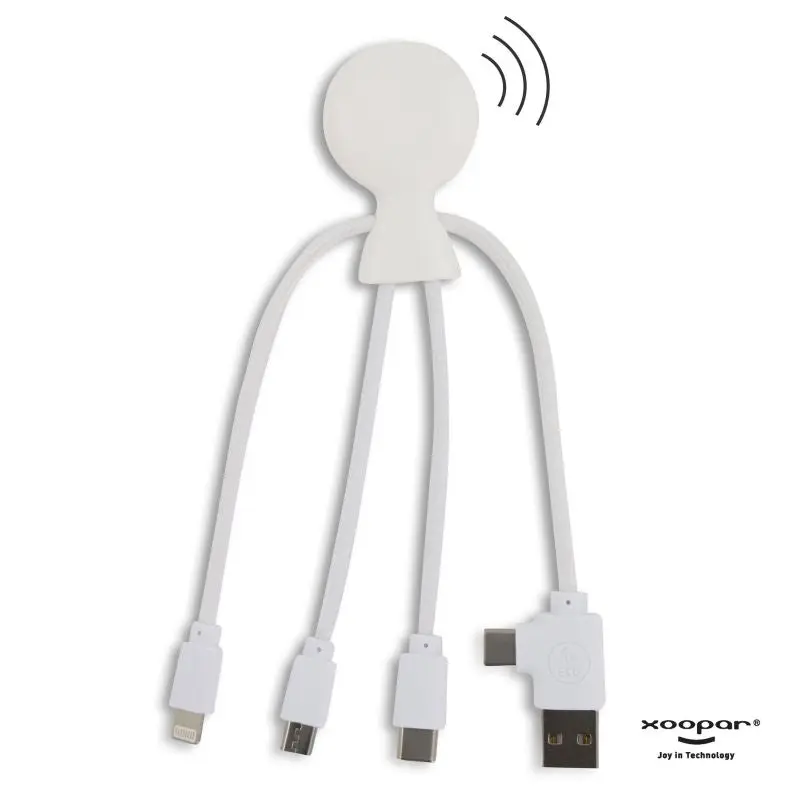 Xoopar Mr. Bio Smart Ladekabel mit NFC - Weiß
