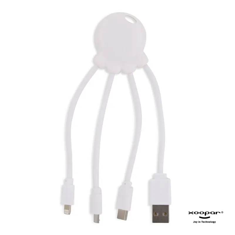 Xoopar Octopus Ladekabel - Weiß