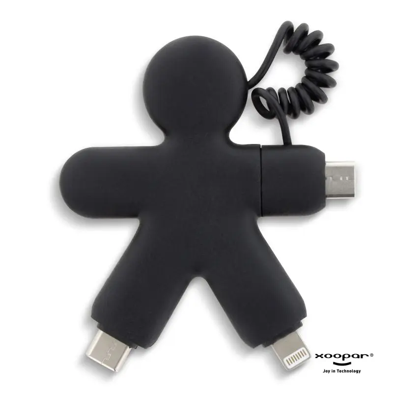 Xoopar Buddy Eco GRS Ladekabel - Tiefschwarz