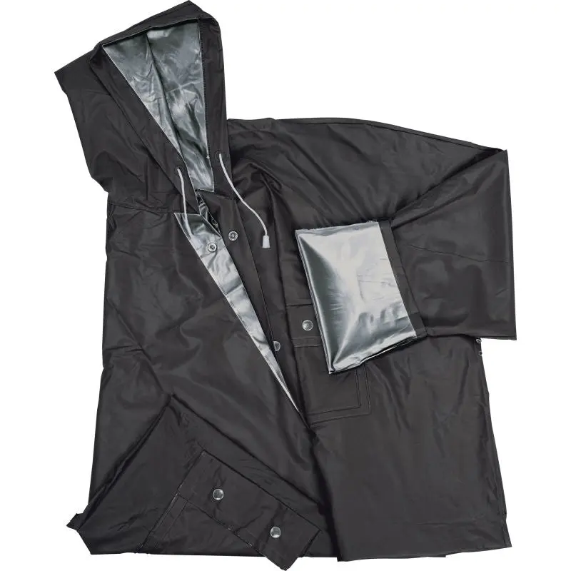 Nanterre Wenderegenjacke in Schwarz-Silber - Flexibler Stil bei jedem Wetter