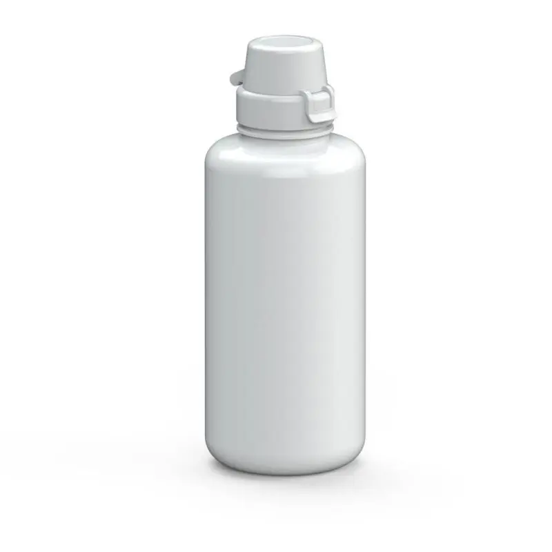 School Pure White Trinkflasche, 1L, Elegantes Design