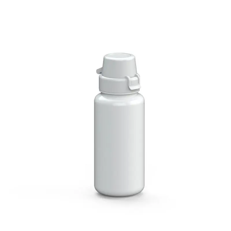 Schul-Trinkflasche, 400ml, Reinweiß, Kompakt & Stilvoll