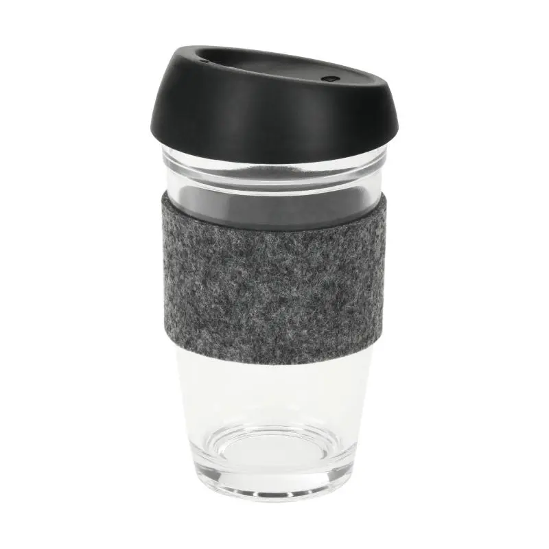 Cristallo Großer Glaskaffeebecher 500 ml, Klar & Elegant für den Alltag