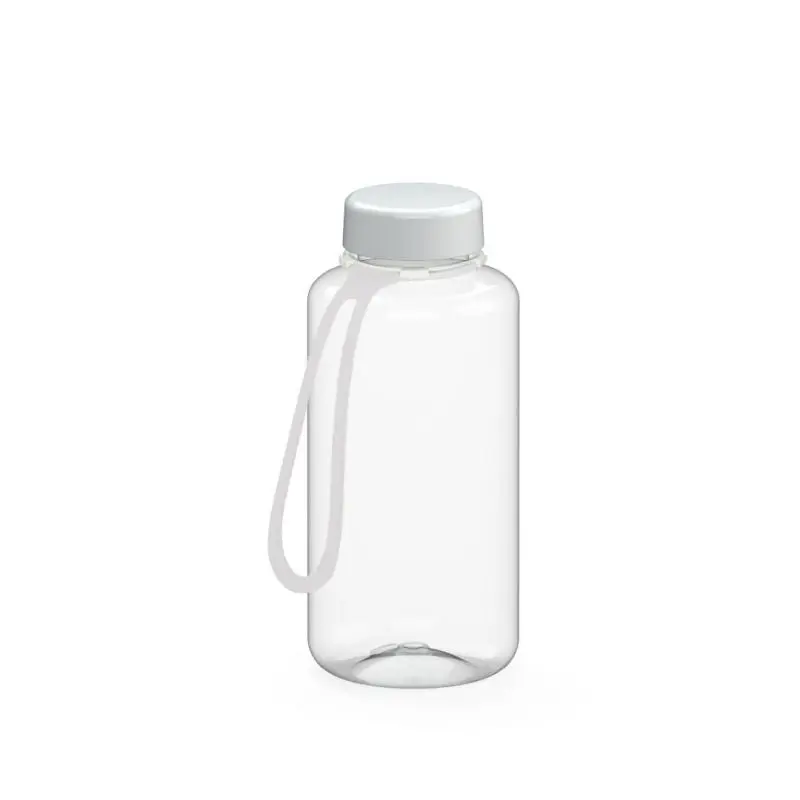 Refresh Trinkflasche 700ml mit Riemen, Klar-Weiß