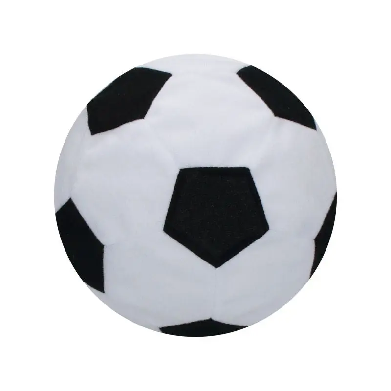 Kleiner Soft-Touch Spielball in Weiß-Schwarz - Ideal für Kinder und Training