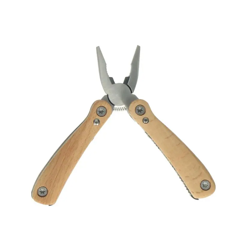 Handliches Holz-Multitool: Kleines Multifunktionswerkzeug aus Naturholz