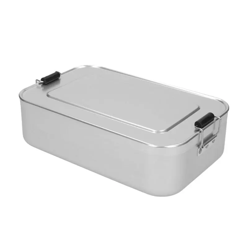 Große Vorratsdose aus Aluminium in Silber – Robust & Stilvoll für jede Küche