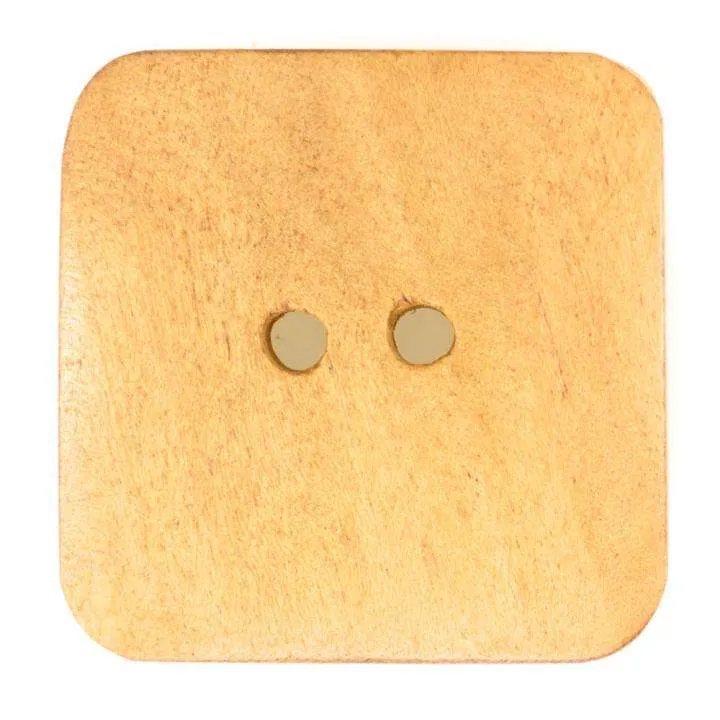 Holzknopf Creme/Natur 2-Loch – HK-175