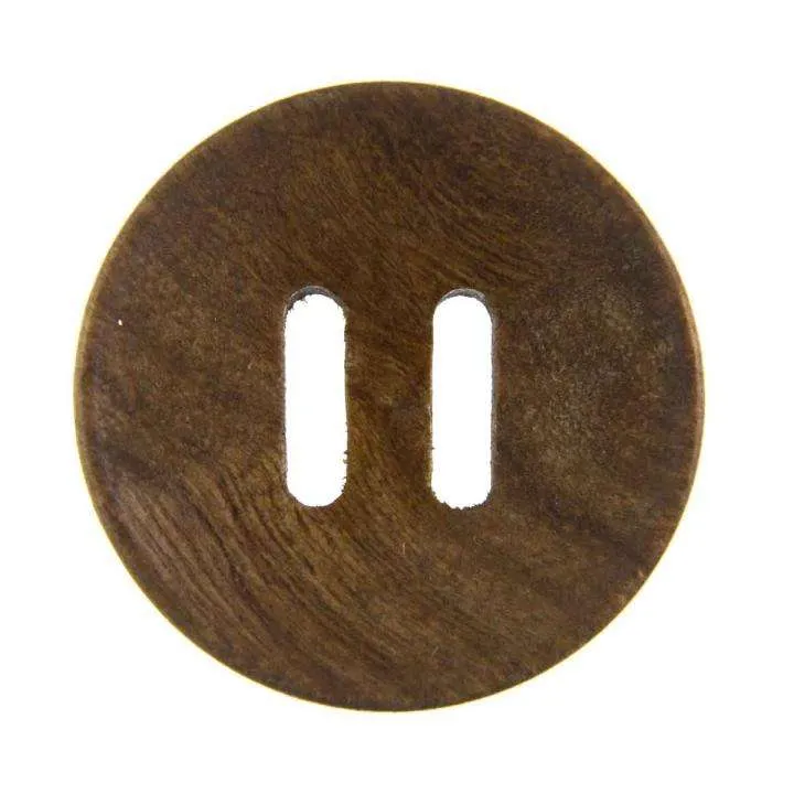Holzknopf Braun Schlitzknopf – HK-9
