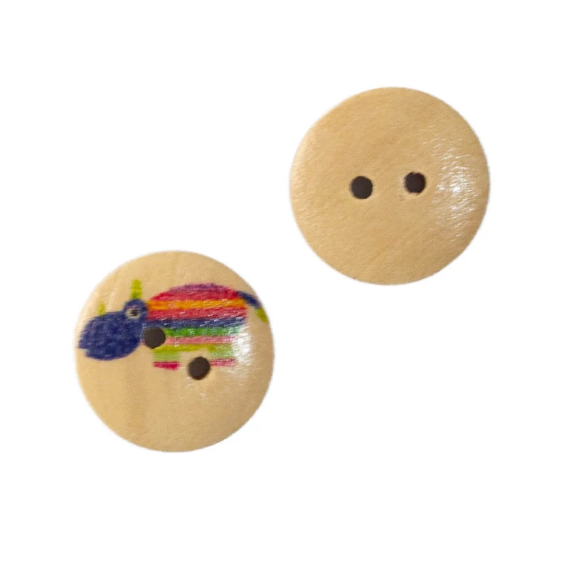 Kinderknopf Tiere 15 mm – Holzknopf KK-68-6