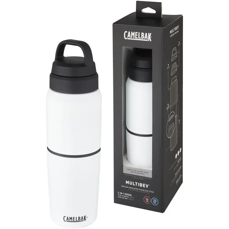 CamelBak MultiBev, 500ml Vakuumflasche & 350ml Becher - Weiß