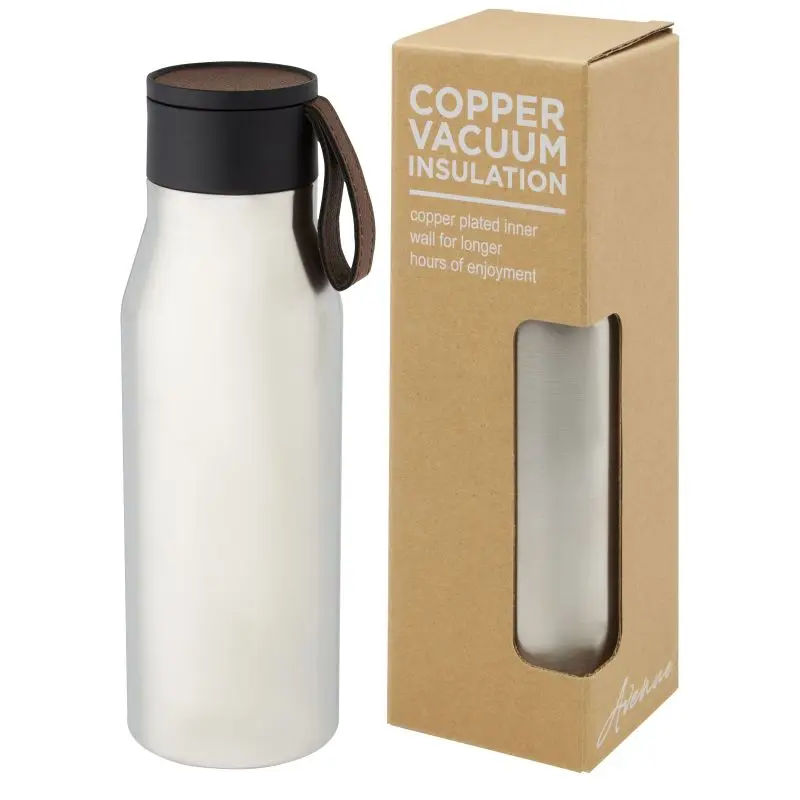 Silber Ljungan 500ml Vakuum-Isolierflasche mit PU-Band
