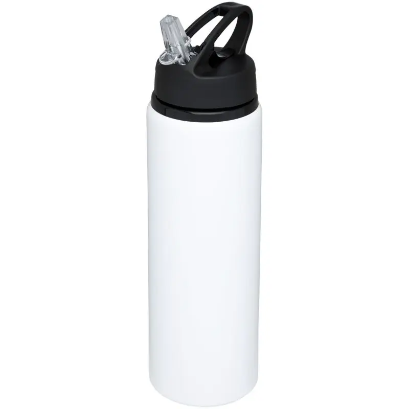 Fitz Sportflasche 800ml in Reinweiß - Großvolumig und Stilvoll für Aktive