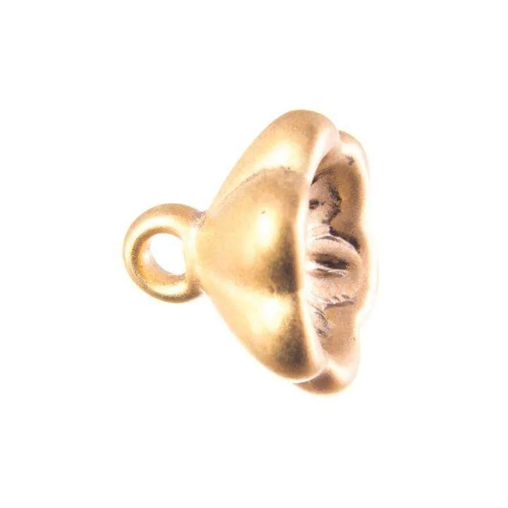 Knopf Blume Gold – Kunststoffknopf BL-35