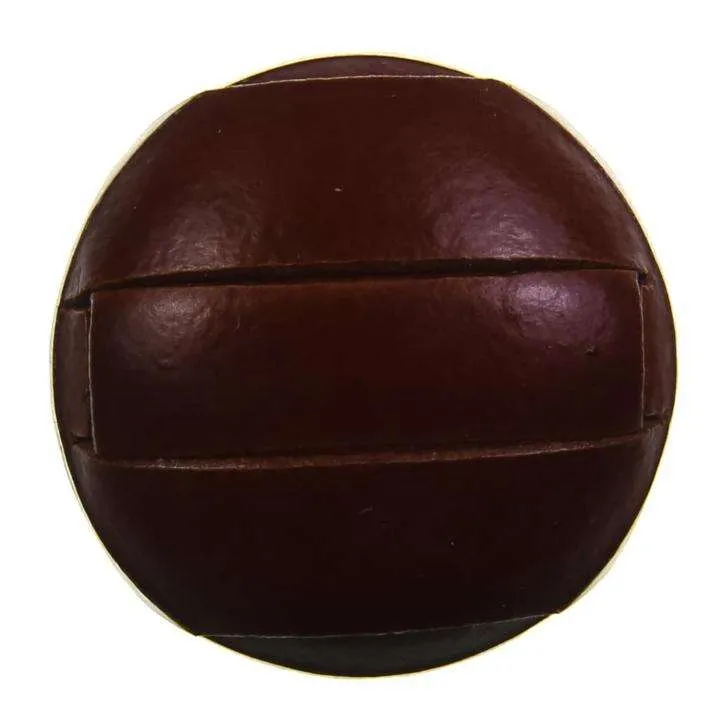 Lederknopf mit Öse Braun – Echtlederknopf LE-8
