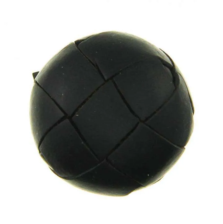 Lederknopf Schwarz Glanz – Lederknopf LE-47