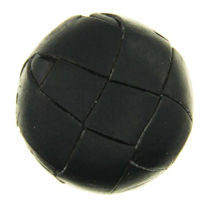 Lederknopf Schwarz Matt – Lederknopf LE-32