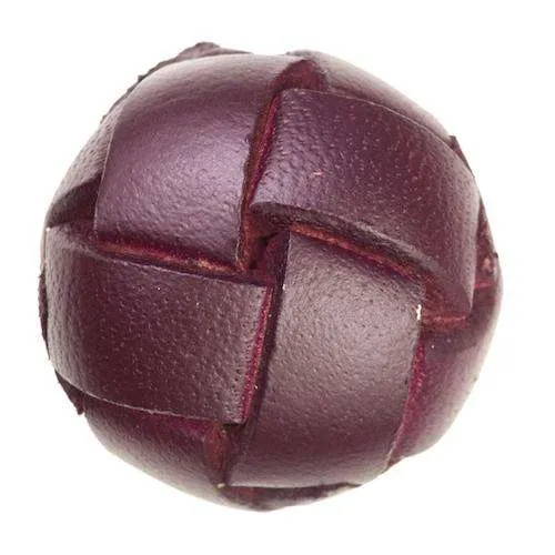 Lederknopf Lila mit Öse – Lederknopf LE-30