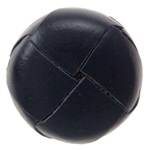 Lederknopf Schwarz mit Öse – Lederknopf LE-27