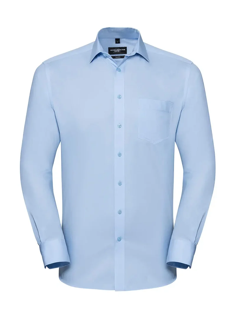 Herren Langarm Hemd aus Coolmax® mit tailliertem Schnitt