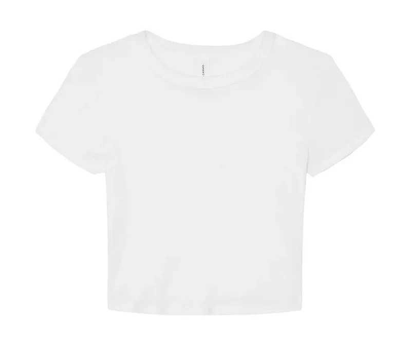 Damen Mikroripp Baby T-Shirt