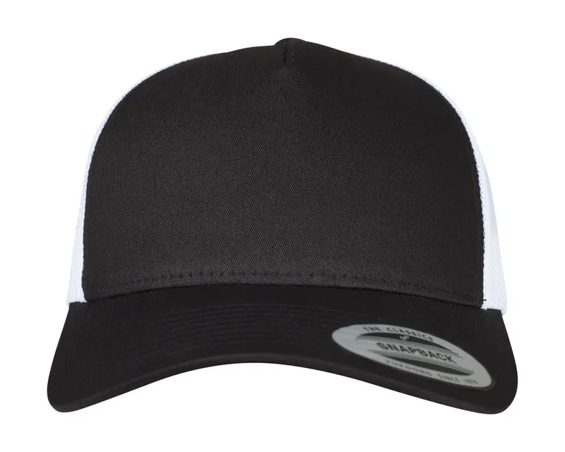 5-Panel Retro Trucker Kappe in zwei Farben