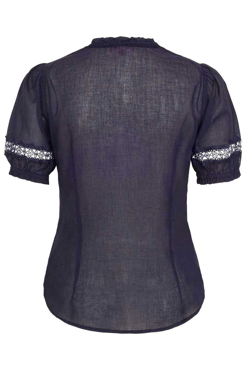 Miederbluse aus Baumwolle
