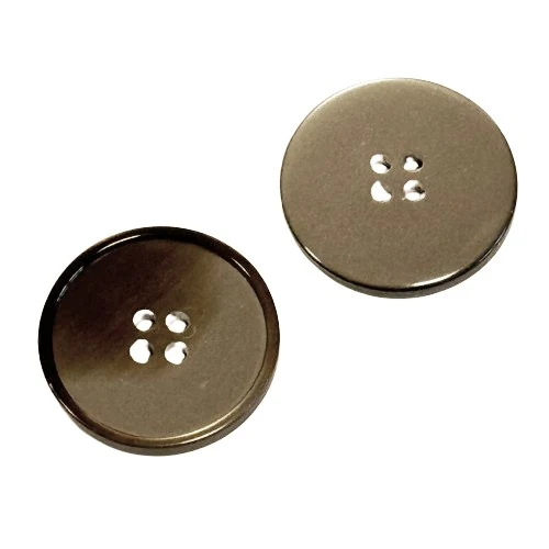 Perlmuttimitatknopf Braun 4-Loch – PLI-35-Braun