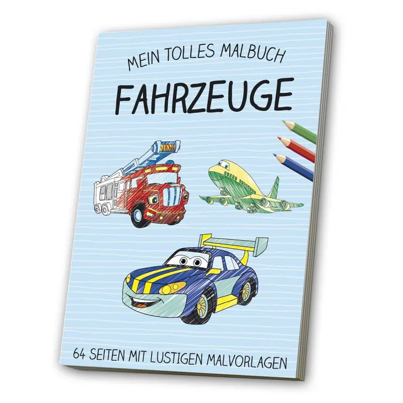 Malbuch Fahrzeuge & Rettungsdienste - Feuerwehr, Polizei & mehr