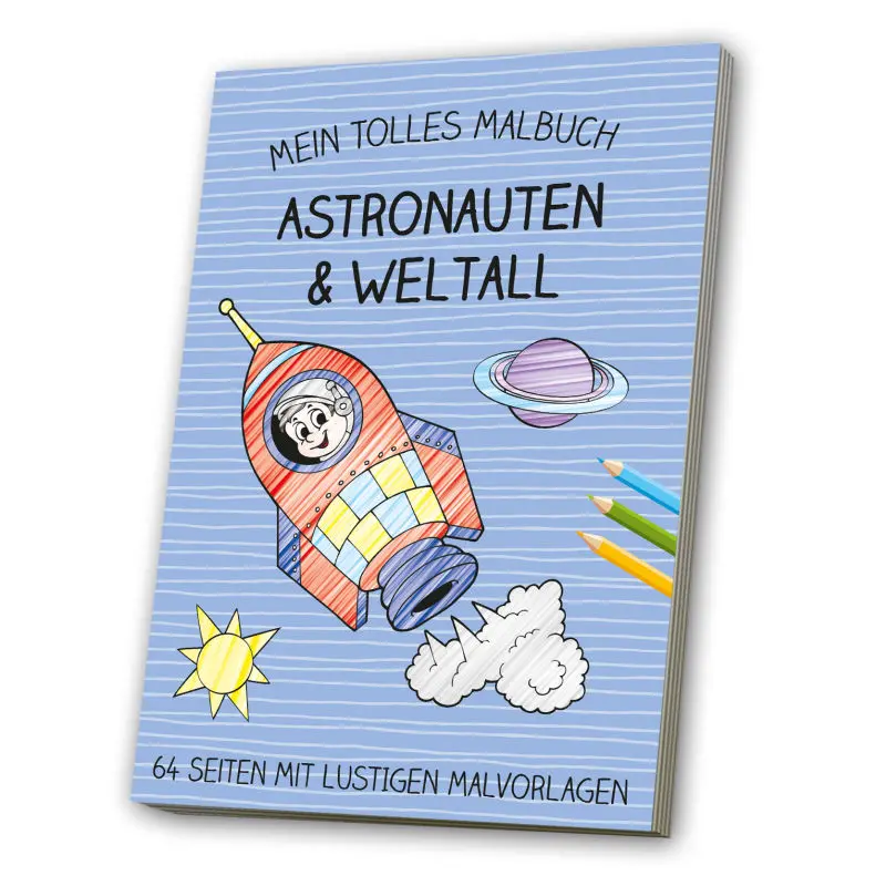 Malbuch Astronaut & Weltall - Kreativer Galaxie-Spaß