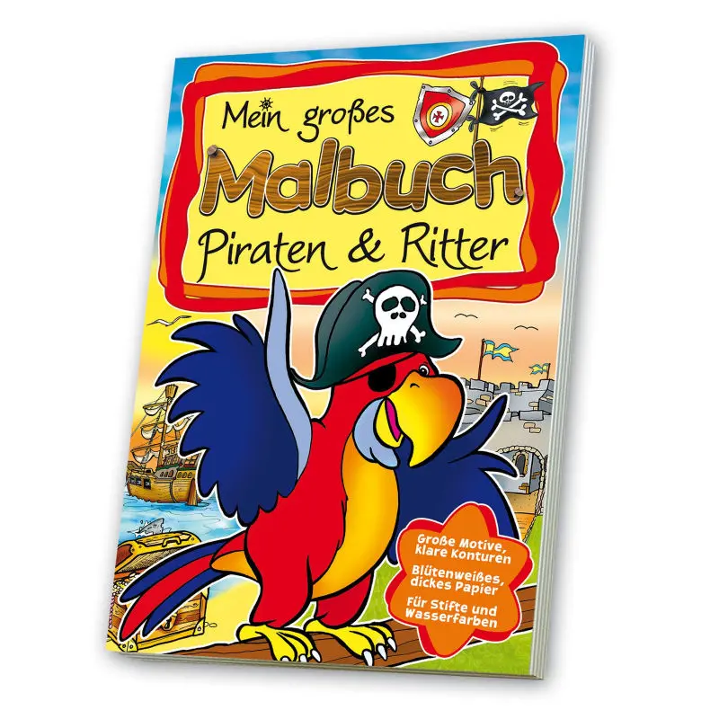 Abenteuer Malbuch: Piraten & Ritter - Kreative Reisen in vergangene Epochen