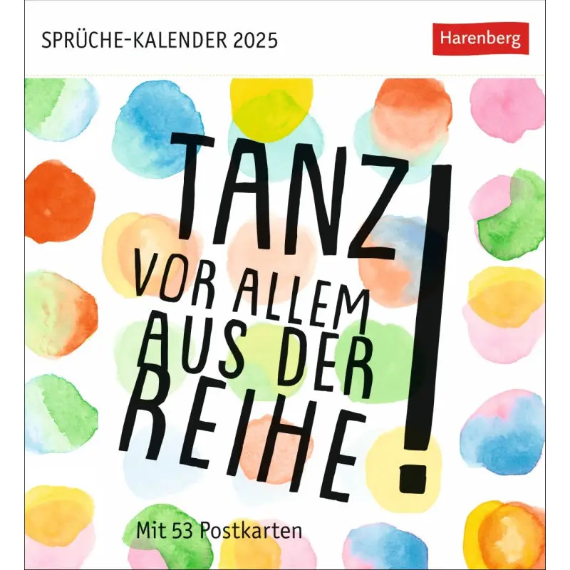 Tanz Vor allem aus der Reihe - Humor Postkartenkalender mit witzigen Comics und Sprüchen