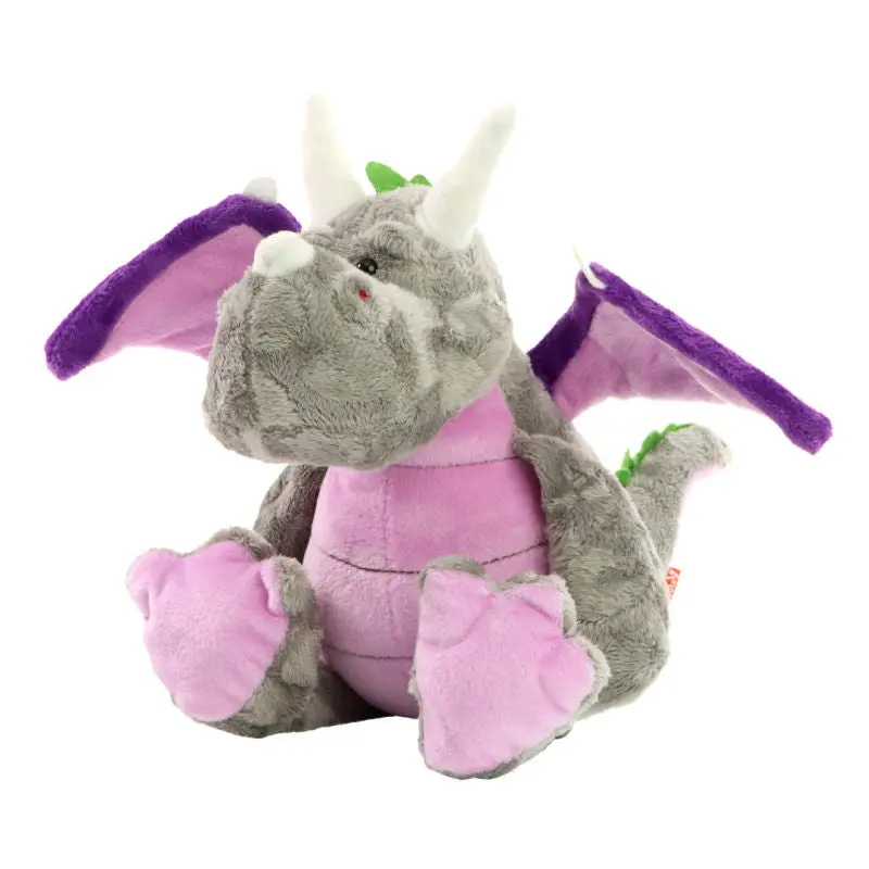 MiniFeet Drache Smilla - Multicolour Plüschdrache Farbenfroh & Kuschelig Spielzeug & Deko