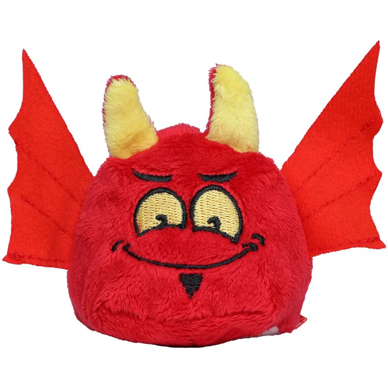 MiniFeet Teufel - Rotes Plüschspielzeug für Kinder Lustiger Teufel aus weichem Material