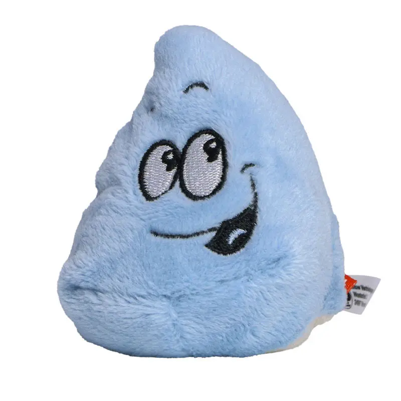 MiniFeet Tropfen - Plüschtier in leuchtendem Blau für Kinder Weiches Material