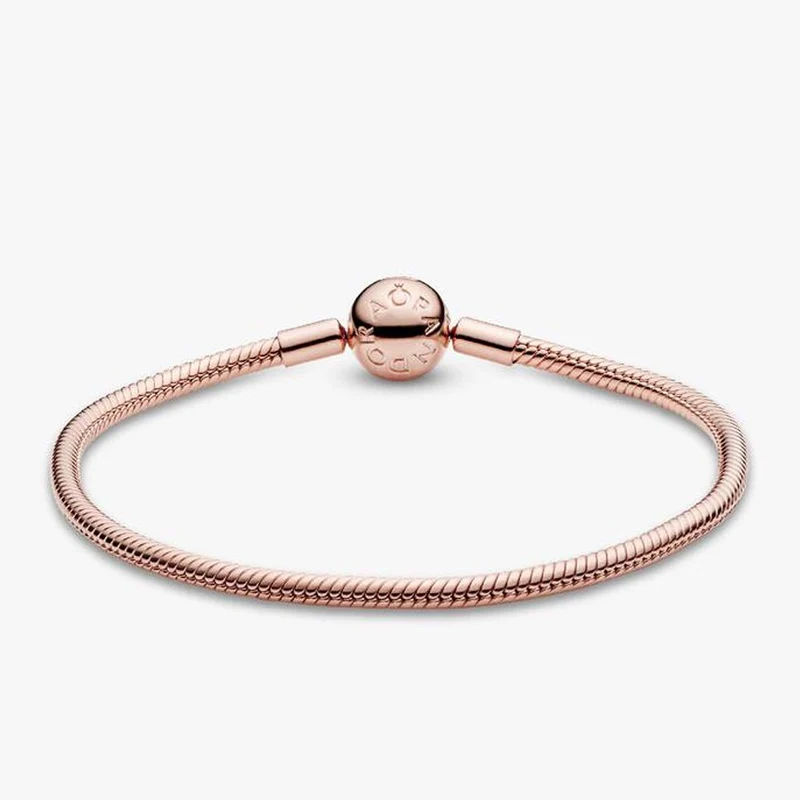 PANDORA Armband Unisex Moments Schlangen Gliederarmband Roségold 580728 17