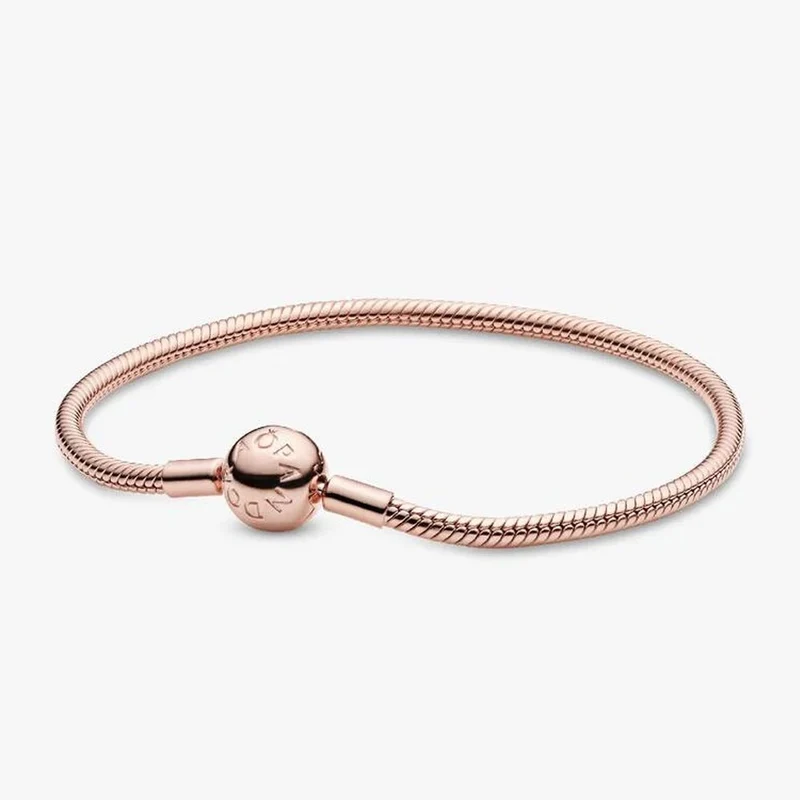 PANDORA Armband Unisex Moments Schlangen Gliederarmband Roségold 580728 17
