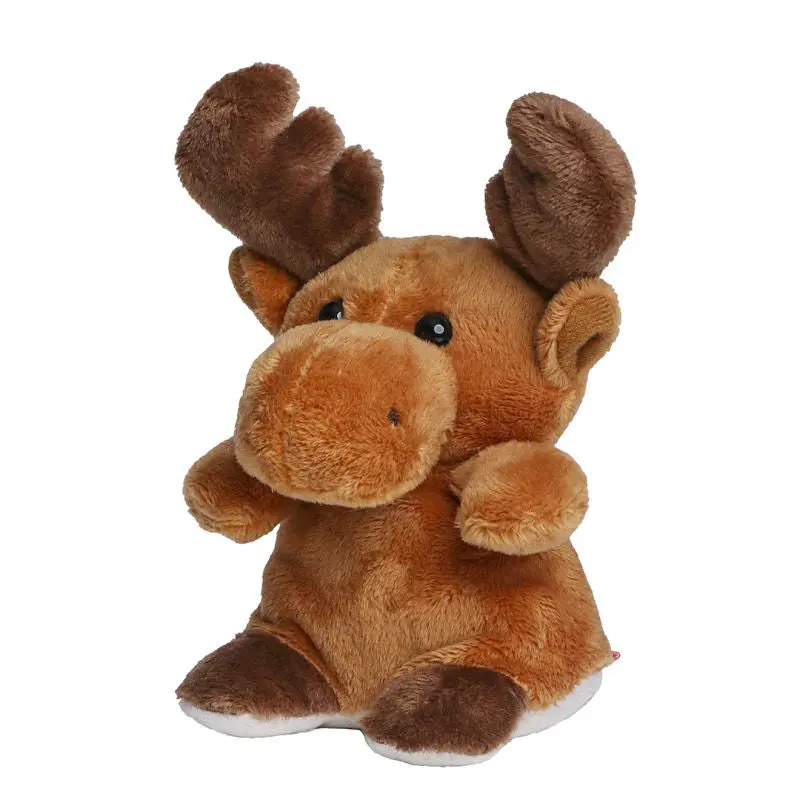 MiniFeet XXL Elch - Riesiges Plüsch-Elchspielzeug für Kinder: Realistisches Design in Naturbraun
