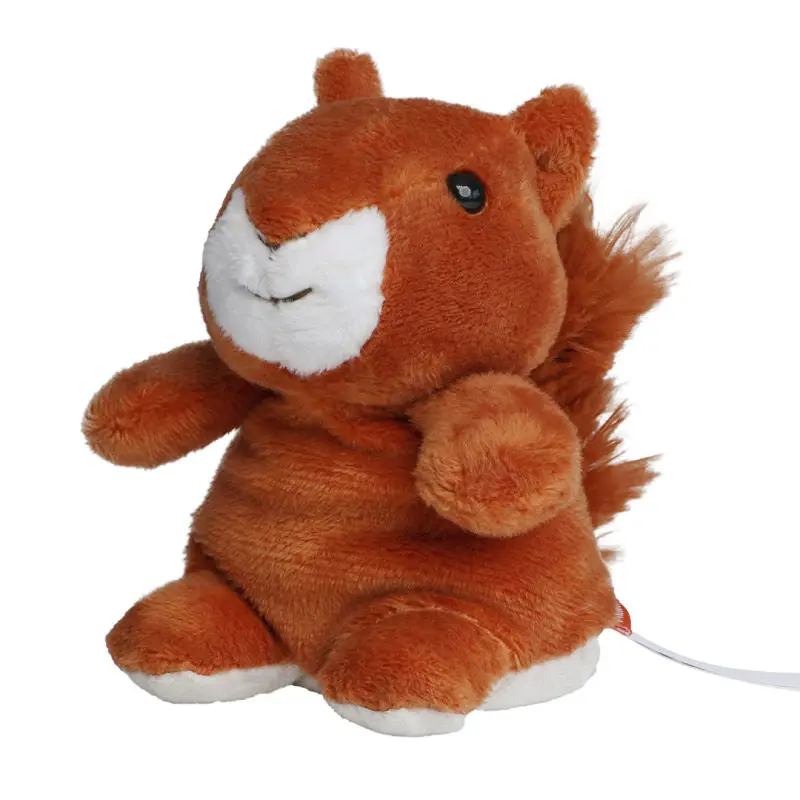 MiniFeet XXL Eichhörnchen - Riesenplüsch Eichhörnchen in lebensechtem Braun für unendlichen Kuschelspaß