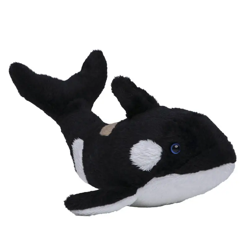 MiniFeet Orca Phil - Schwarz-Weiß Plüschwal Weich & Niedlich Deko & Spielzeug Geschenk