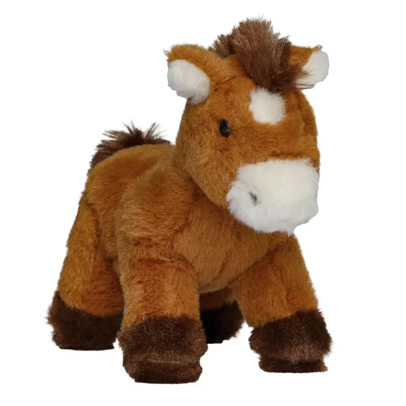 MiniFeet Pony Luna - Braun Plüschpony Weich & Niedlich Deko & Spielzeug Geschenk