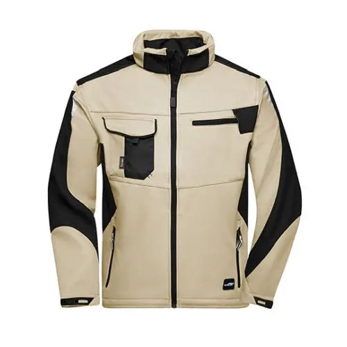 Robuste Workwear Softshell Jacke -STRONG- – Winddicht, wasserabweisend, langlebig und bequem