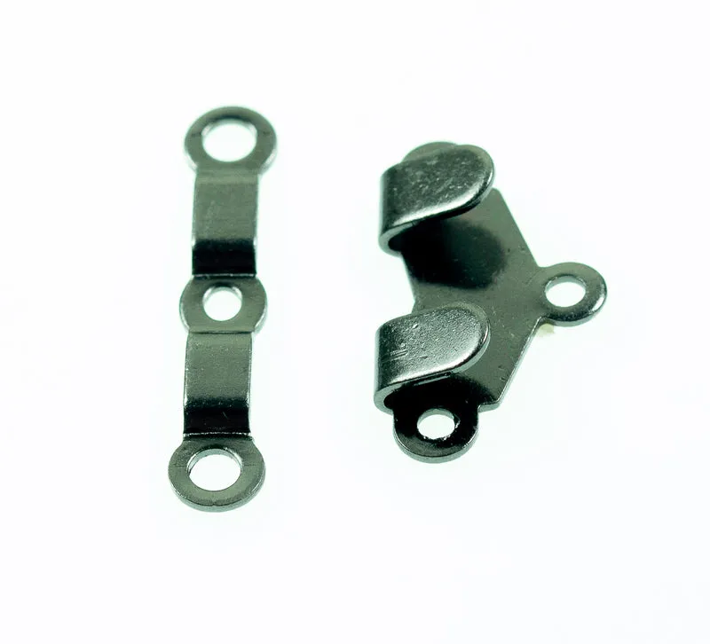 Hosenhaken Doppel Schwarz – Metallhaken HOE-4