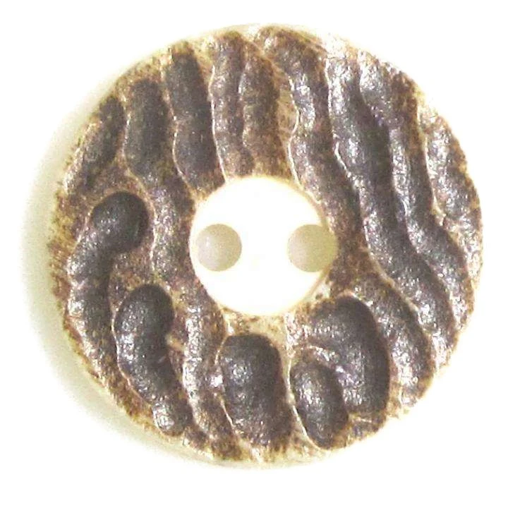 Hornknopf Braun 2-Loch – HK-412