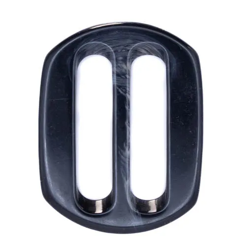 Gürtelschnalle Schwarz 40 mm – Hornimitatschnalle S-HI